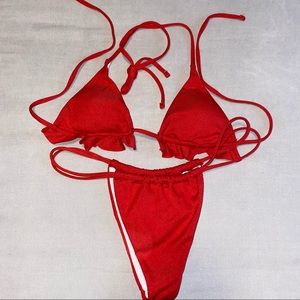 SHEIN Red Bikini